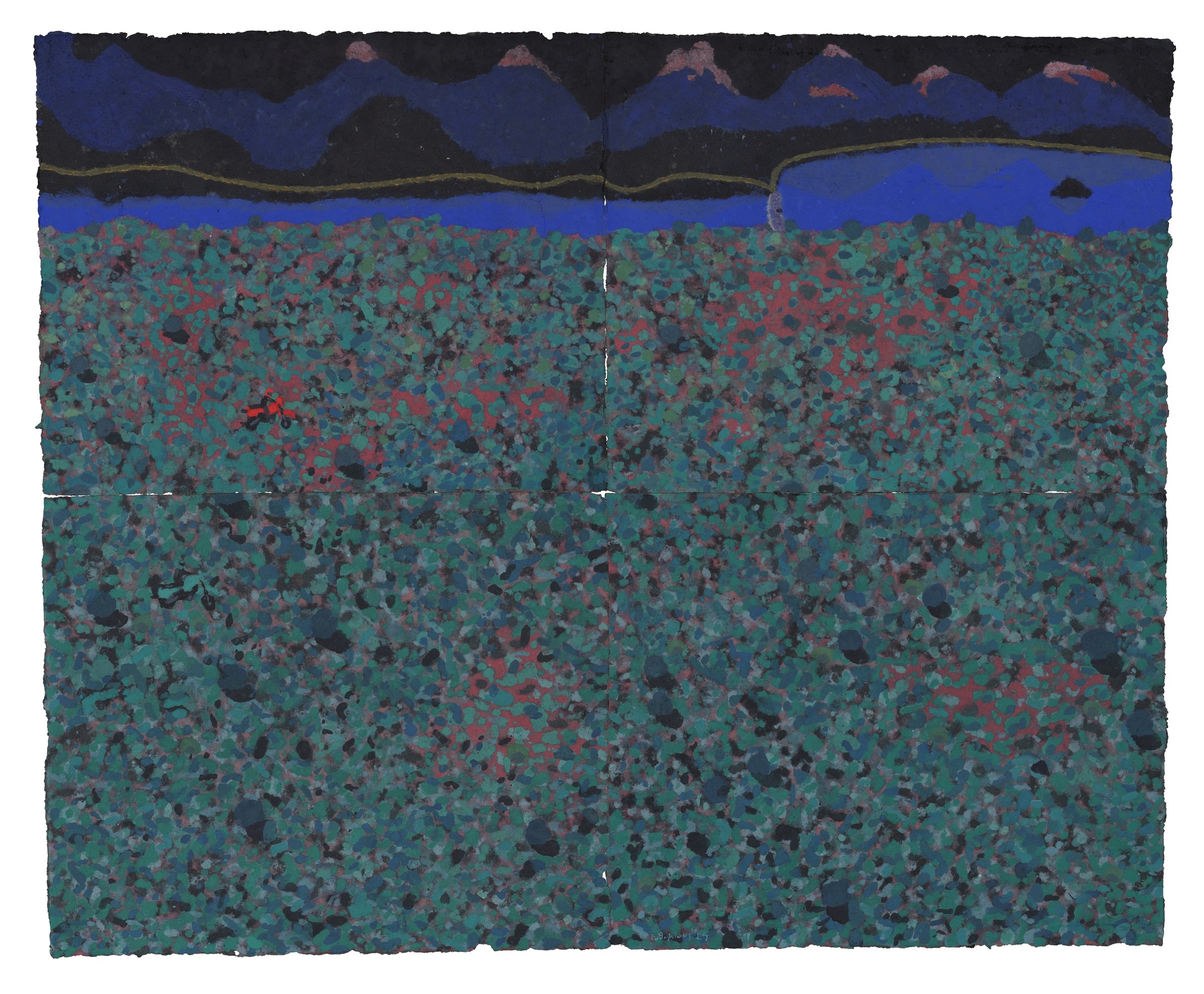 Camouflage, Coloured paper pulp, 2024 — Giannis Efthimiou