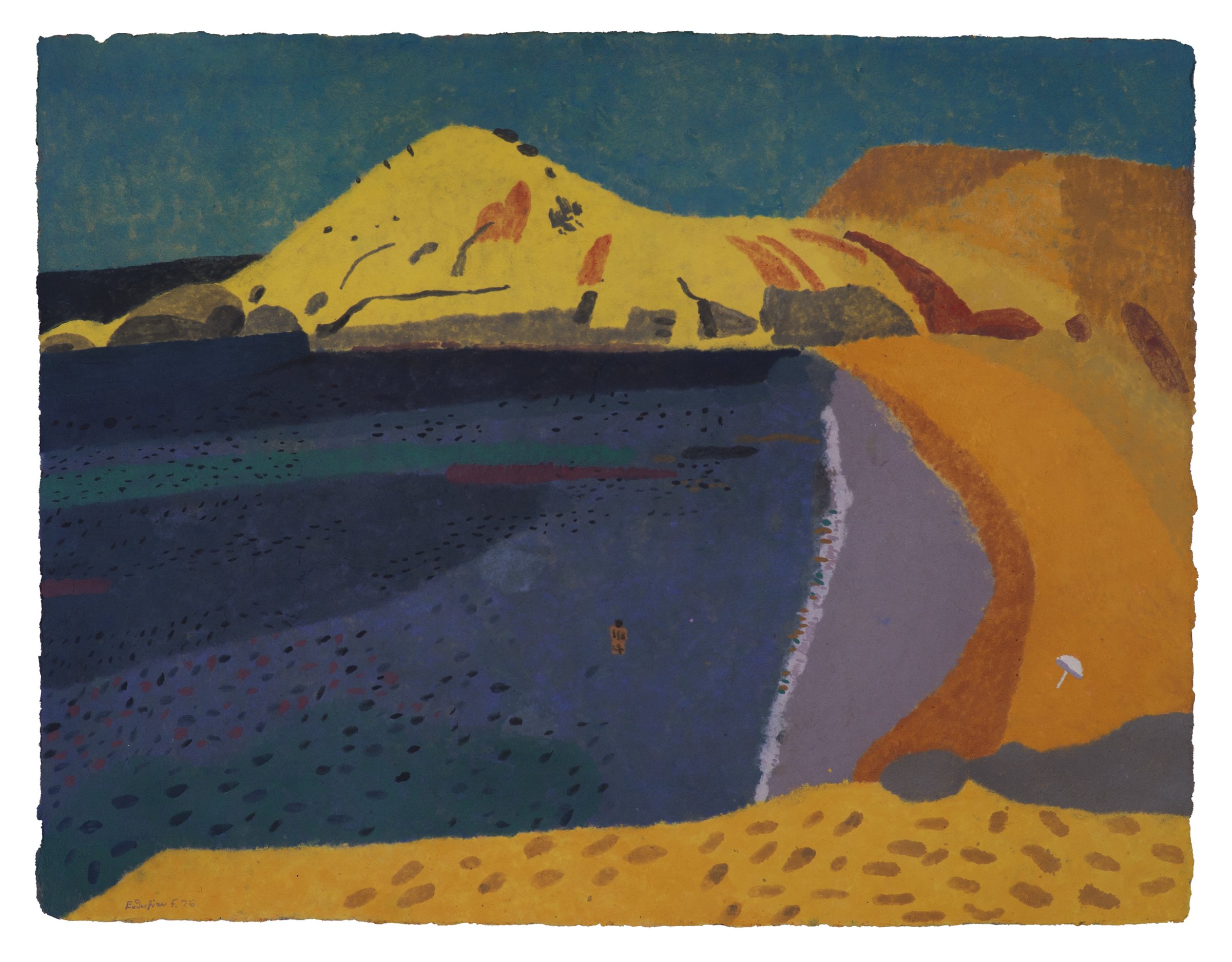 Naxos II, Coloured paper pulp, 2026 — Giannis Efthimiou