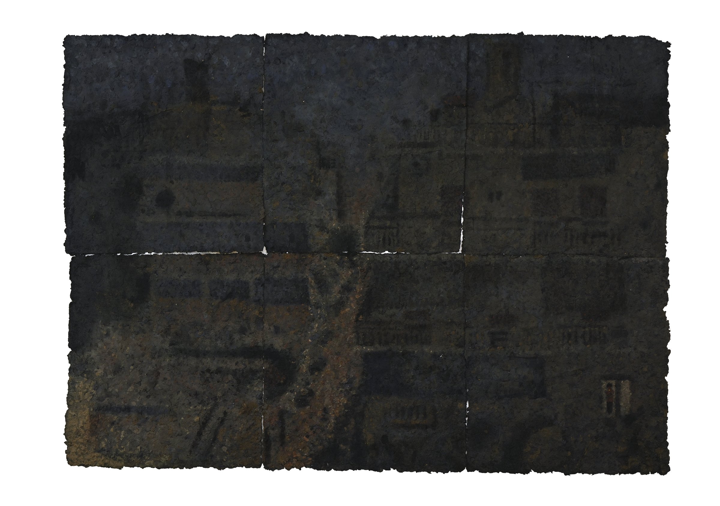 Night Landscape I, Coloured paper pulp, 2020 — Giannis Efthimiou