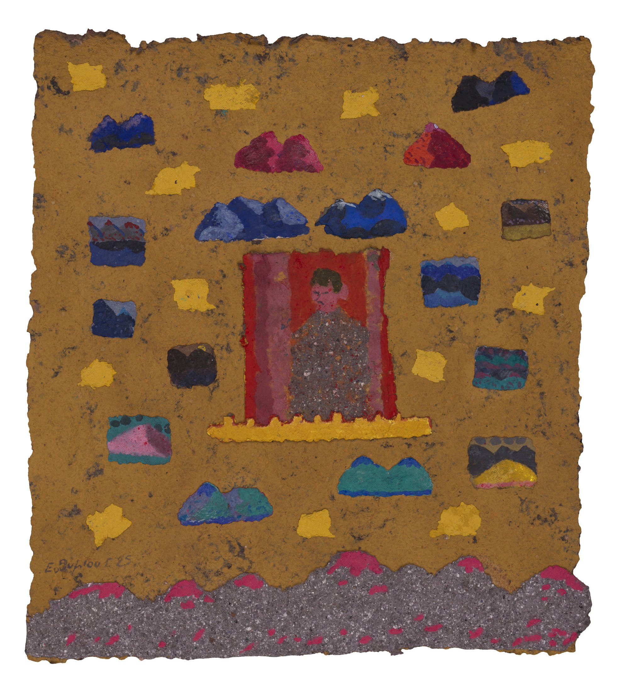 Remnants, Coloured paper pulp, 2025 — Giannis Efthimiou