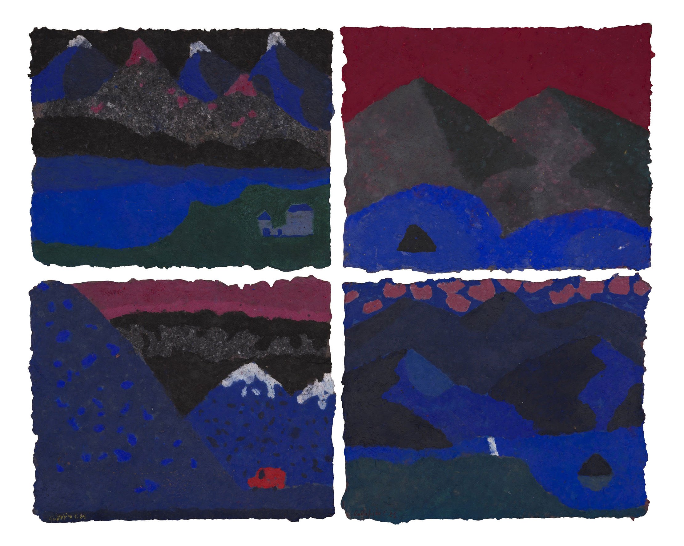 Stories in colour I, Coloured paper pulp, 2025 — Giannis Efthimiou