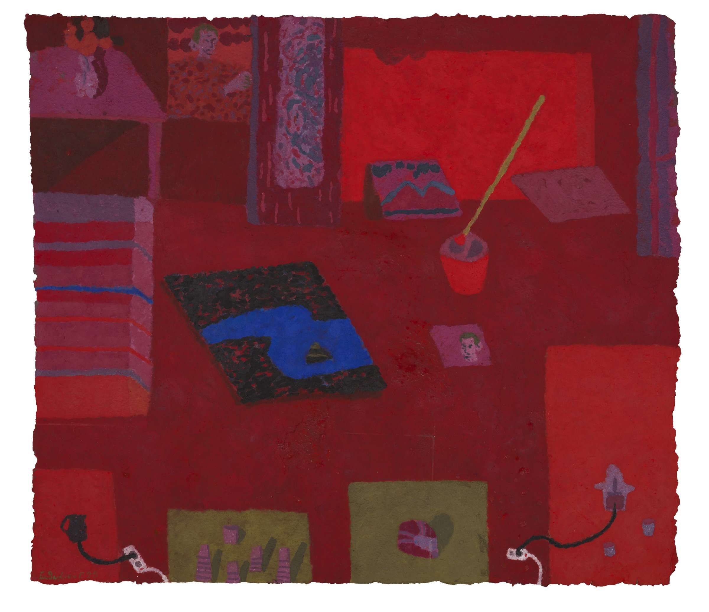 Through my lens II, Coloured paper pulp, 2025 — Giannis Efthimiou