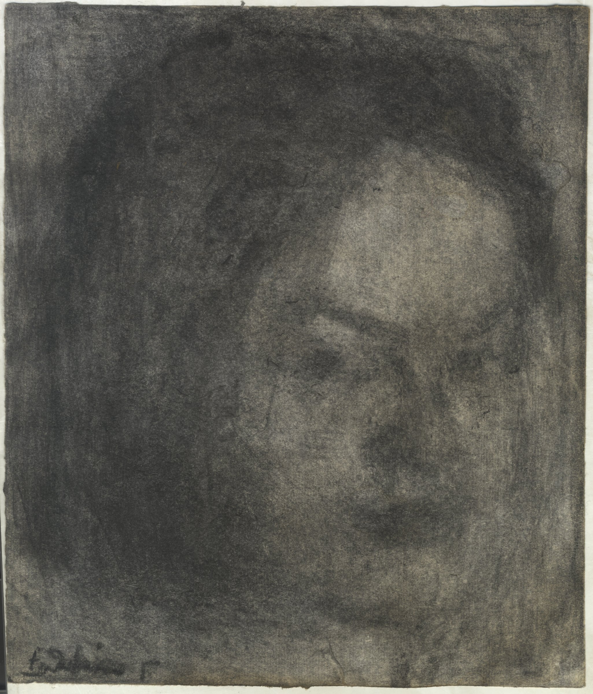 Portrait, Charcoal on paper, 2019 — Giannis Efthimiou
