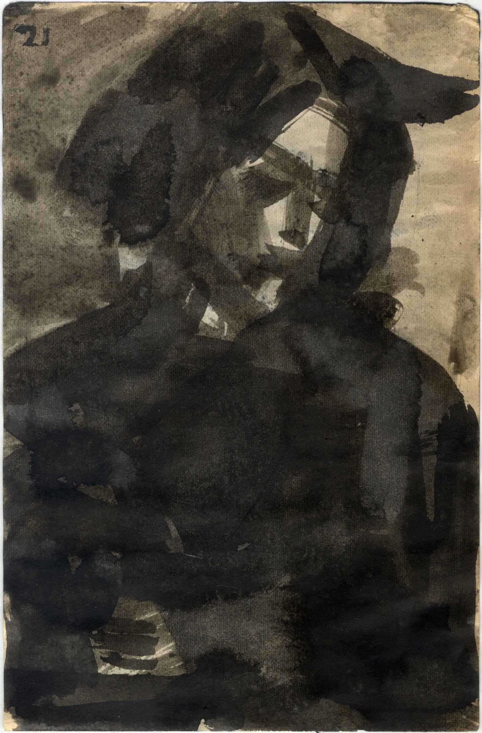 Portrait II, Ink on paper, 2021 — Giannis Efthimiou