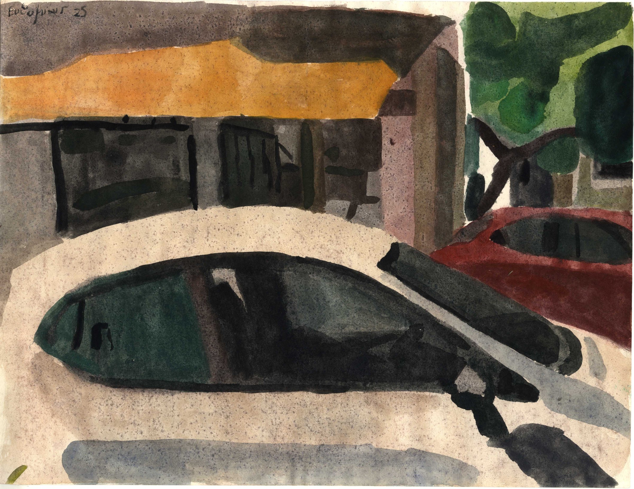 Athens, Watercolour on paper, 2025 — Giannis Efthimiou