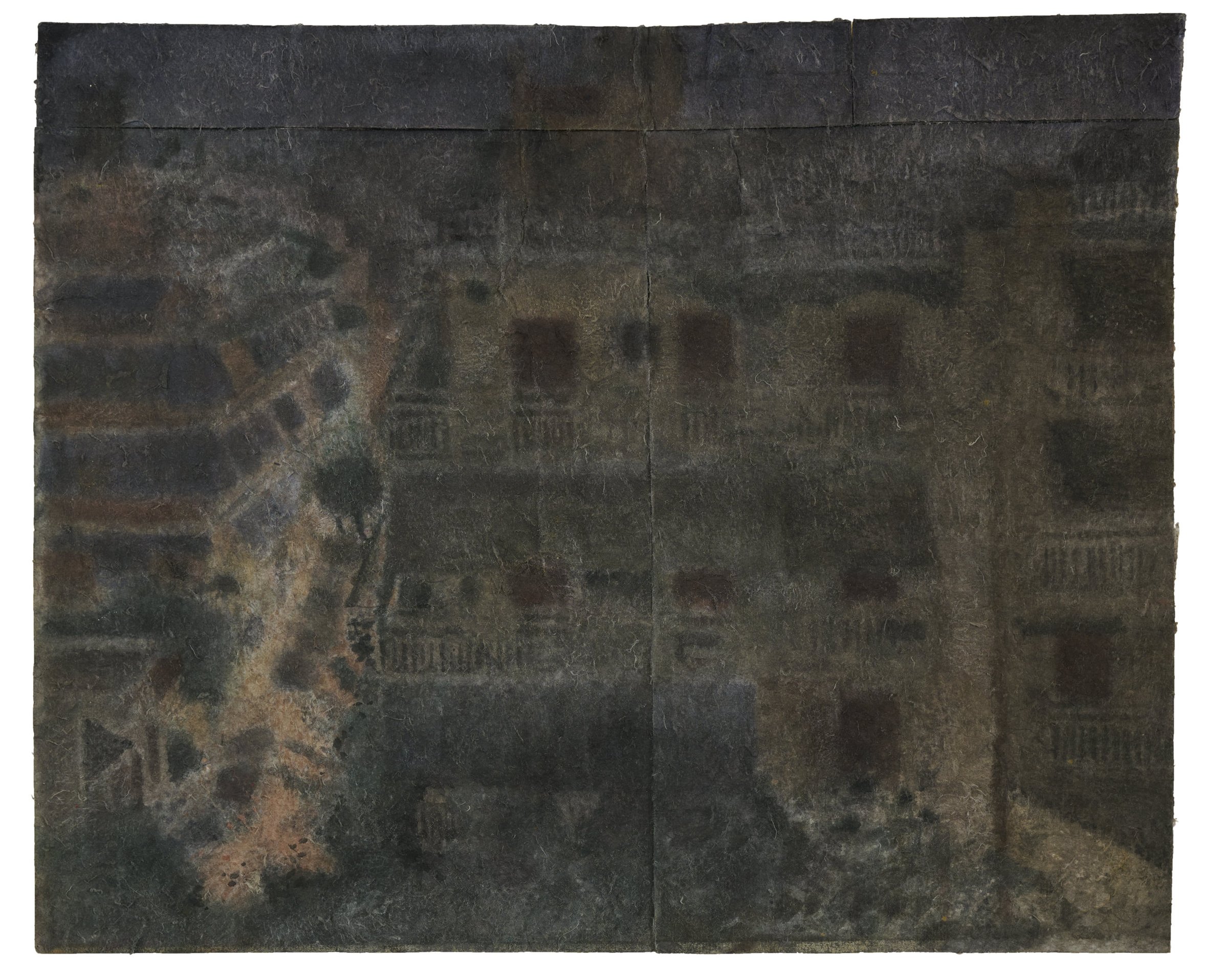 Athens at night I, Watercolour on paper, 2019 — Giannis Efthimiou