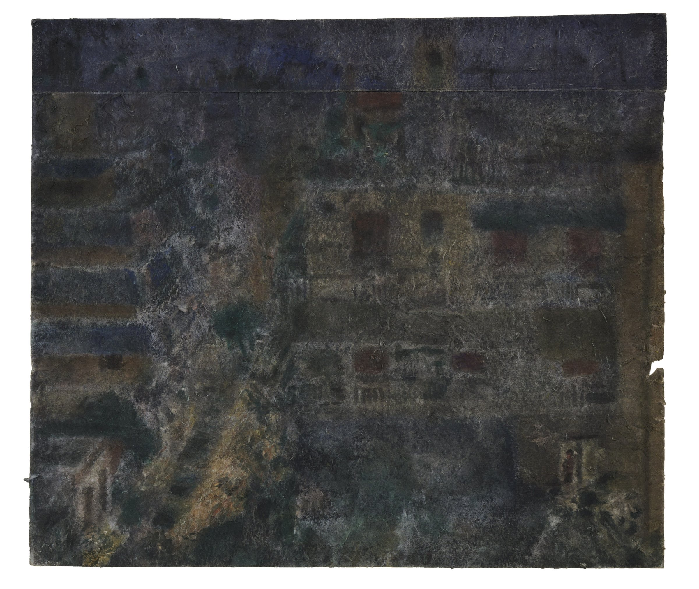 Athens at night II, Watercolour on paper, 2019 — Giannis Efthimiou