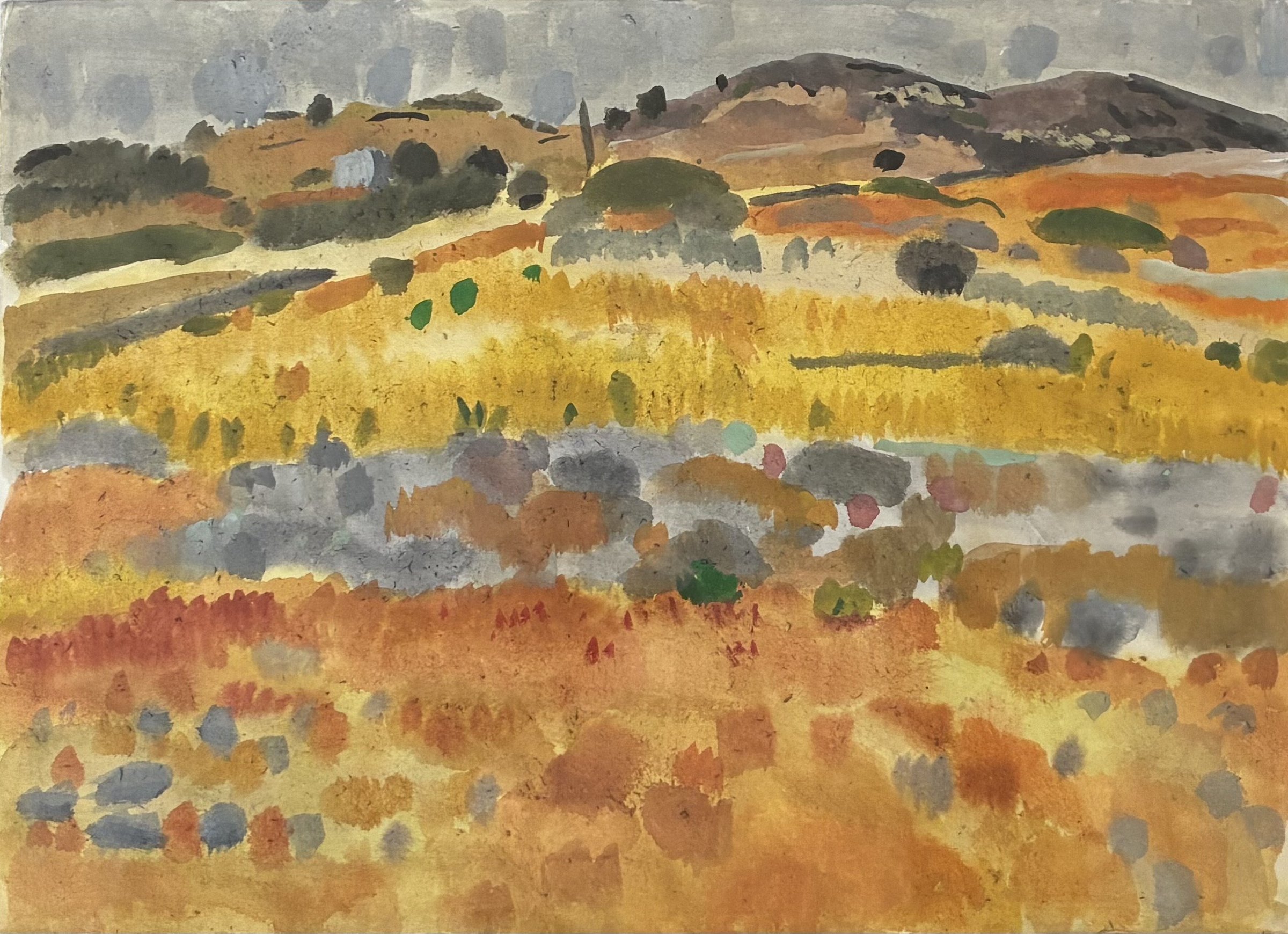 Kimolos, Watercolour on paper, 2022 — Giannis Efthimiou