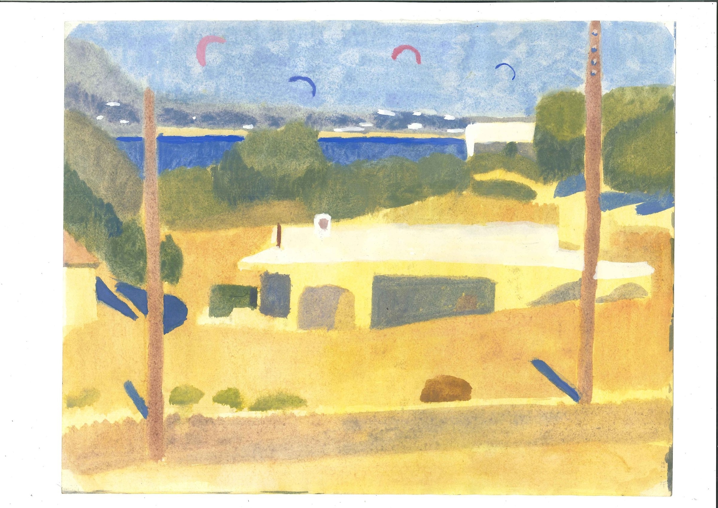 Naxos I, Watercolour on paper, 2020 — Giannis Efthimiou
