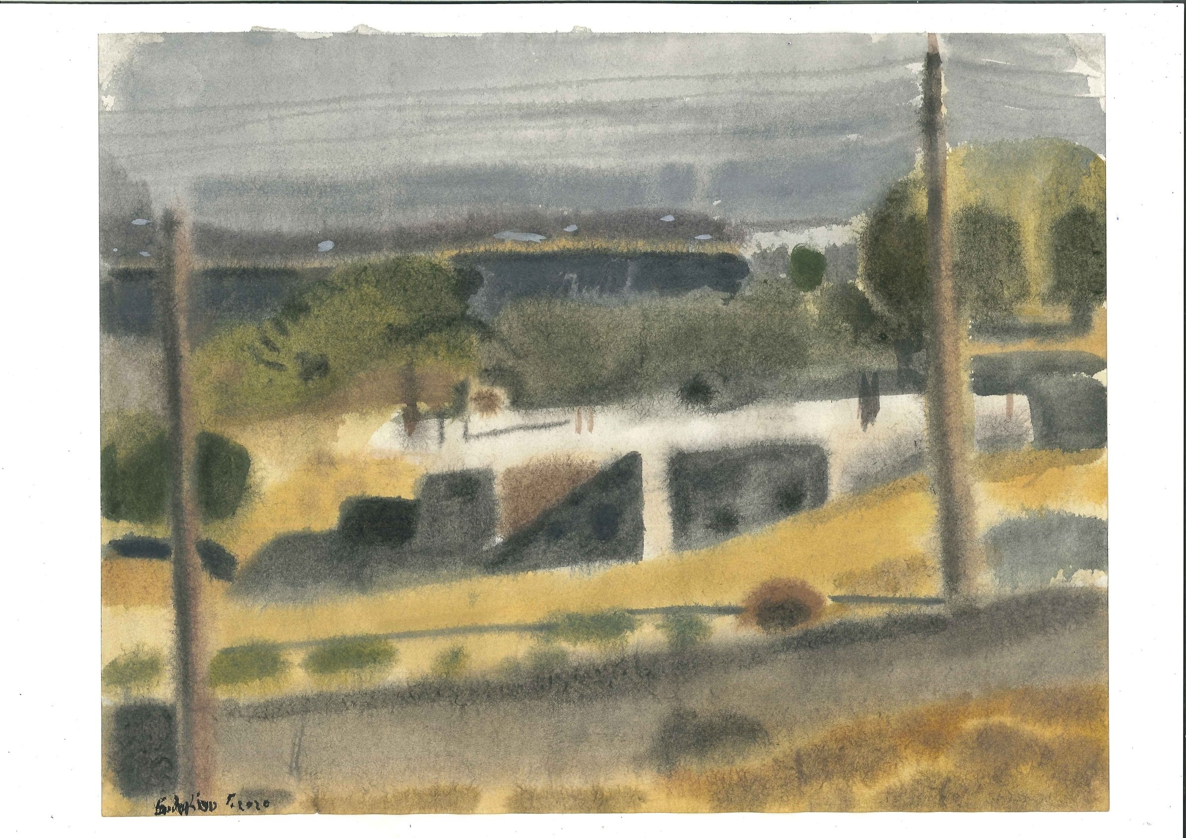 Naxos II, Watercolour on paper, 2020 — Giannis Efthimiou