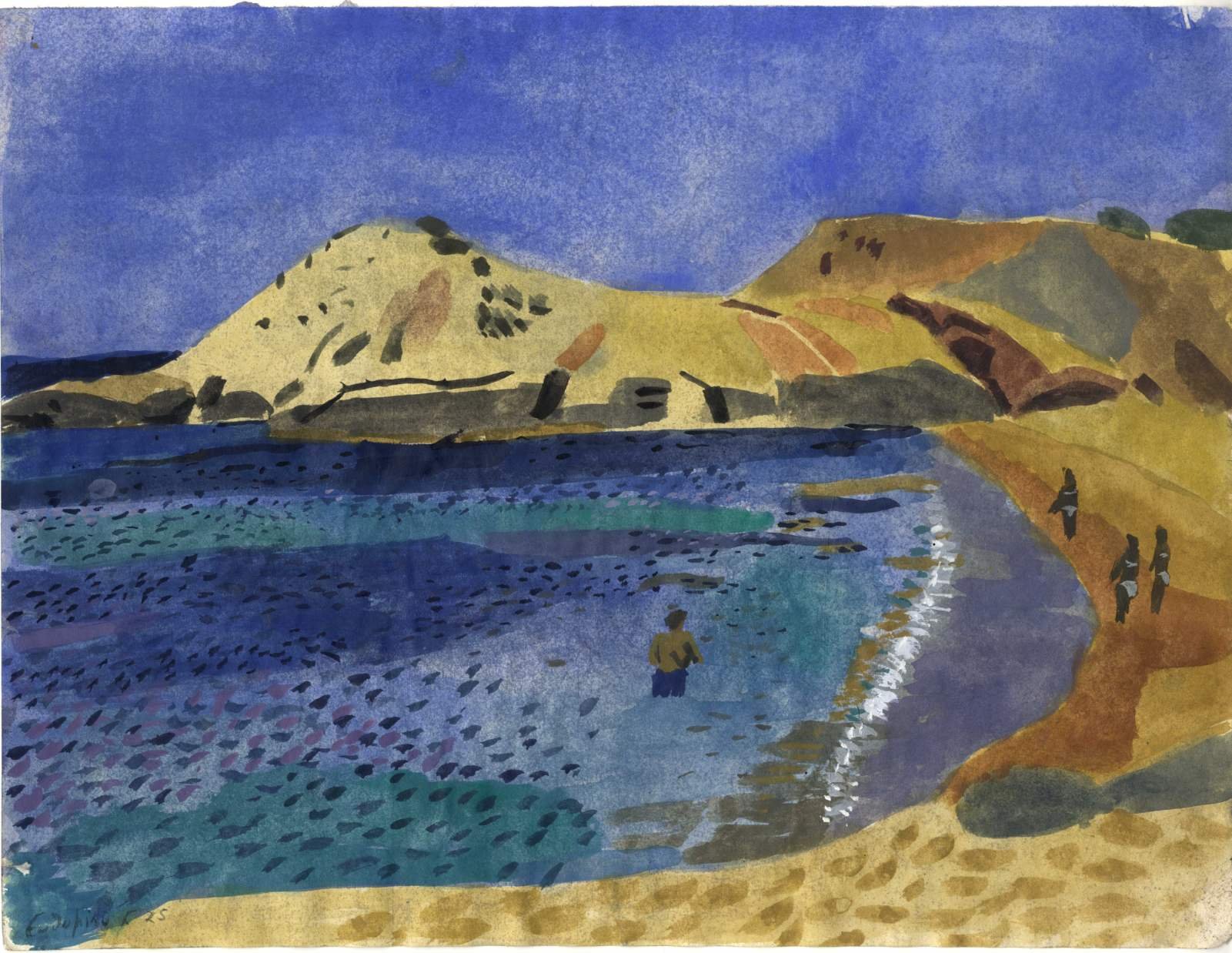 Naxos III, Watercolour on paper, 2025 — Giannis Efthimiou