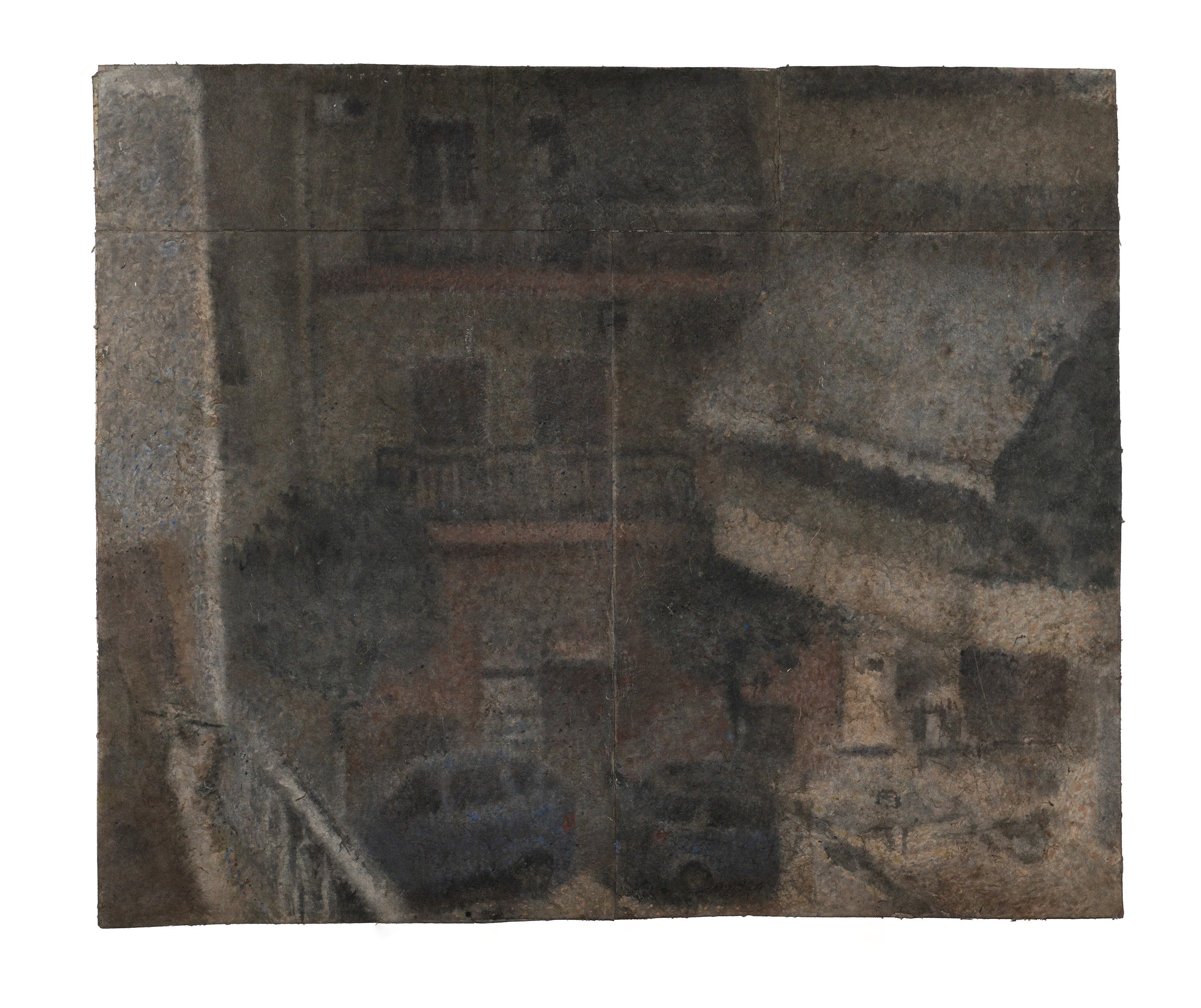 Nocturnal Athens II, Watercolour on paper, 2025 — Giannis Efthimiou